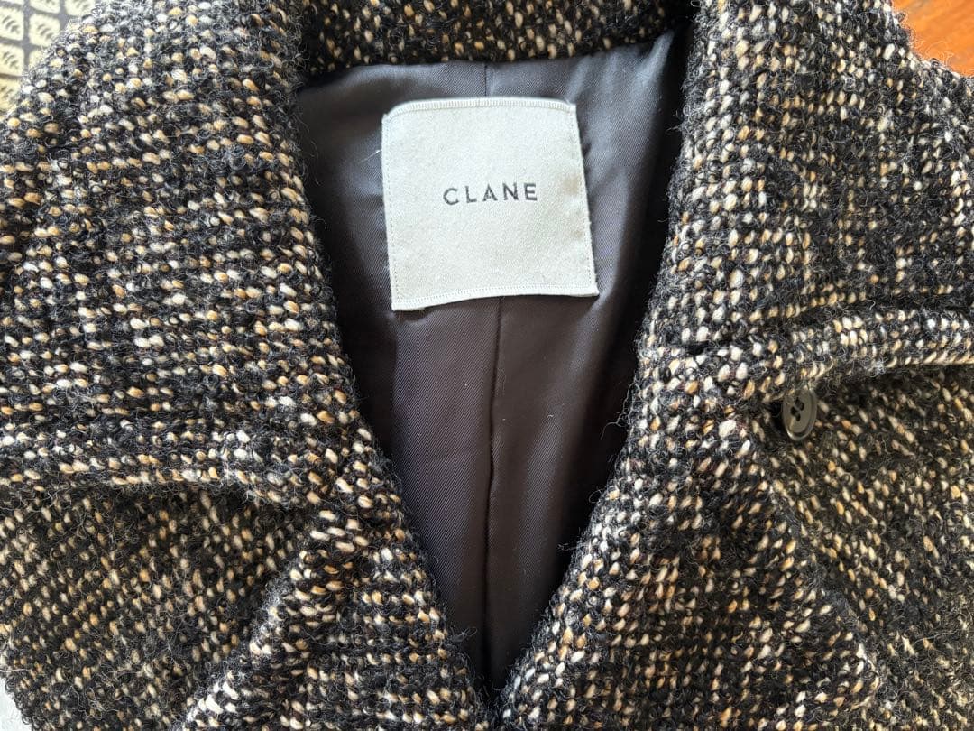 ジャケット・アウター CLANE MIX LOOP TWEED BOX COAT