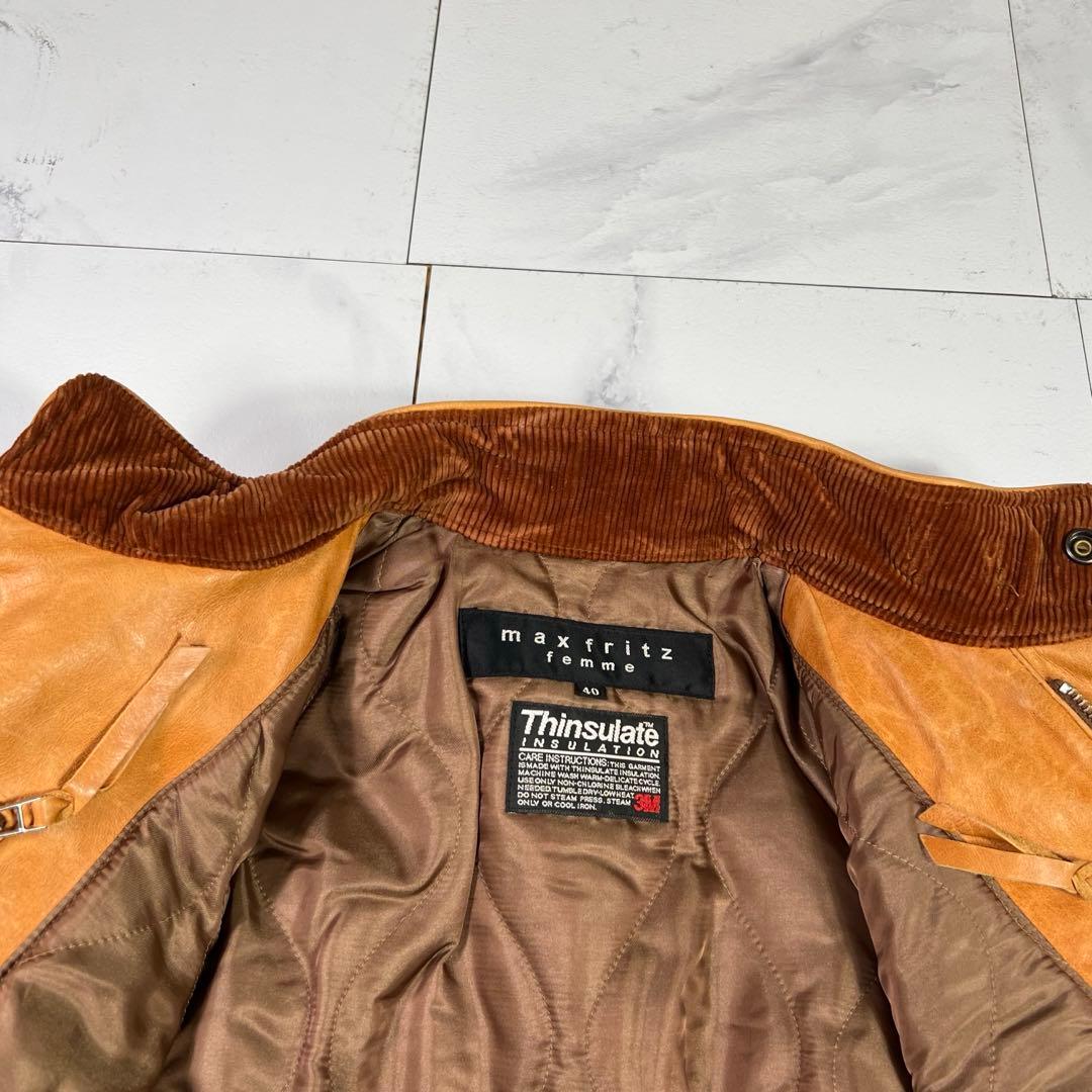タグ付き MAXFRITZ マックスフリッツ コンフォートジャケット 40 牛革