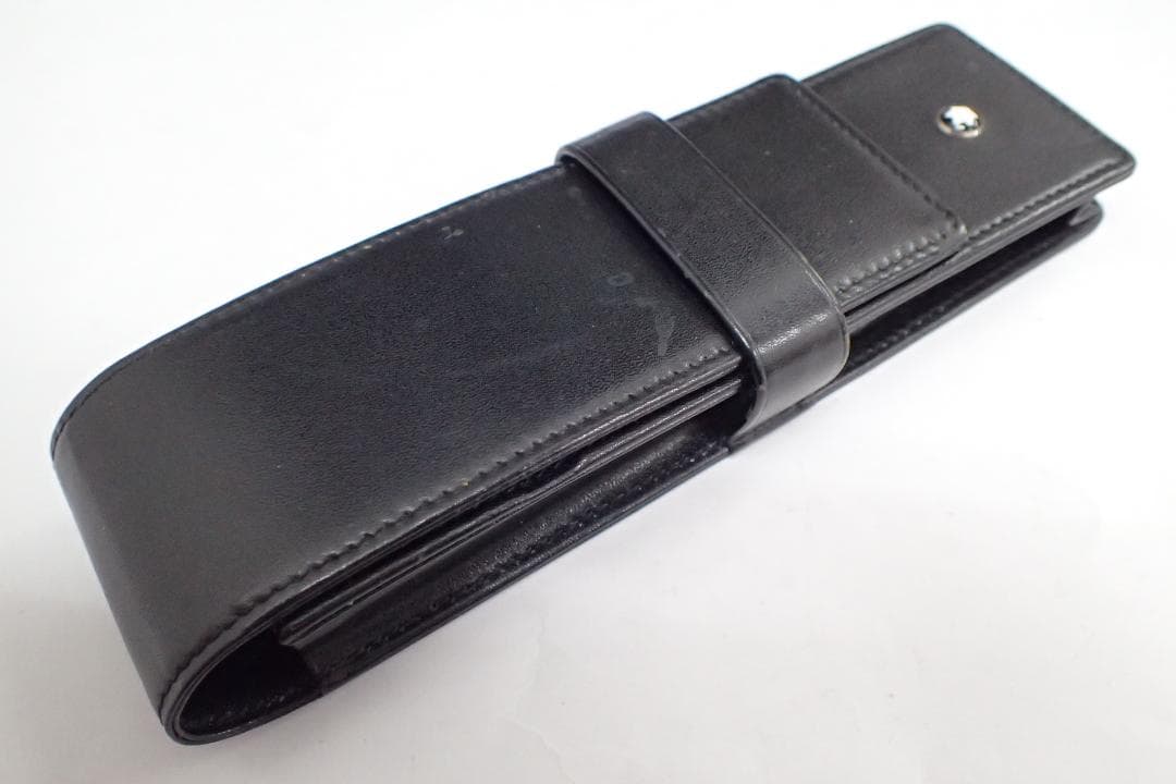 美品 モンブラン レザー ペンポーチ ペンケース