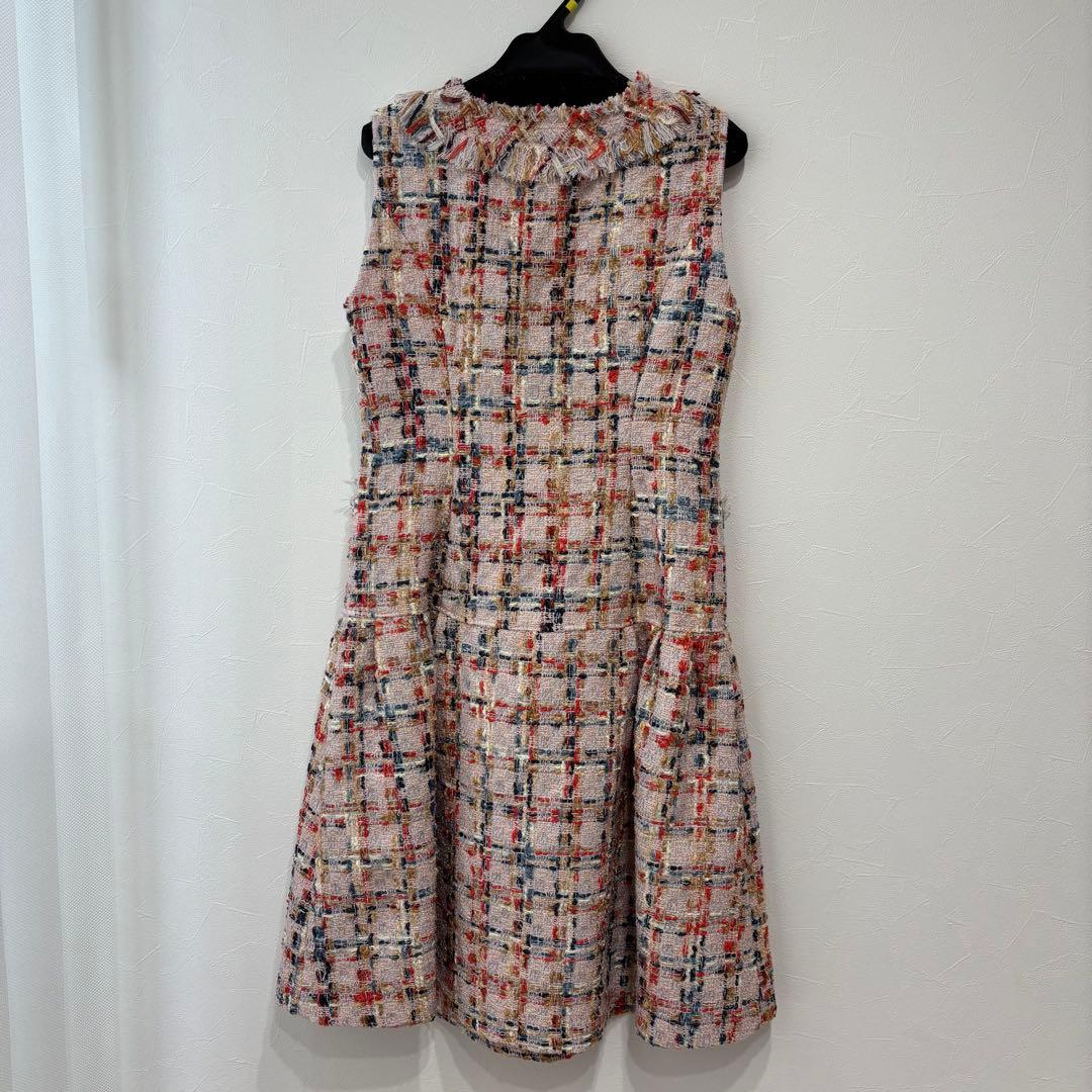 【新品・タグ付】Prima Scherrer ツイード ノースリーブワンピース