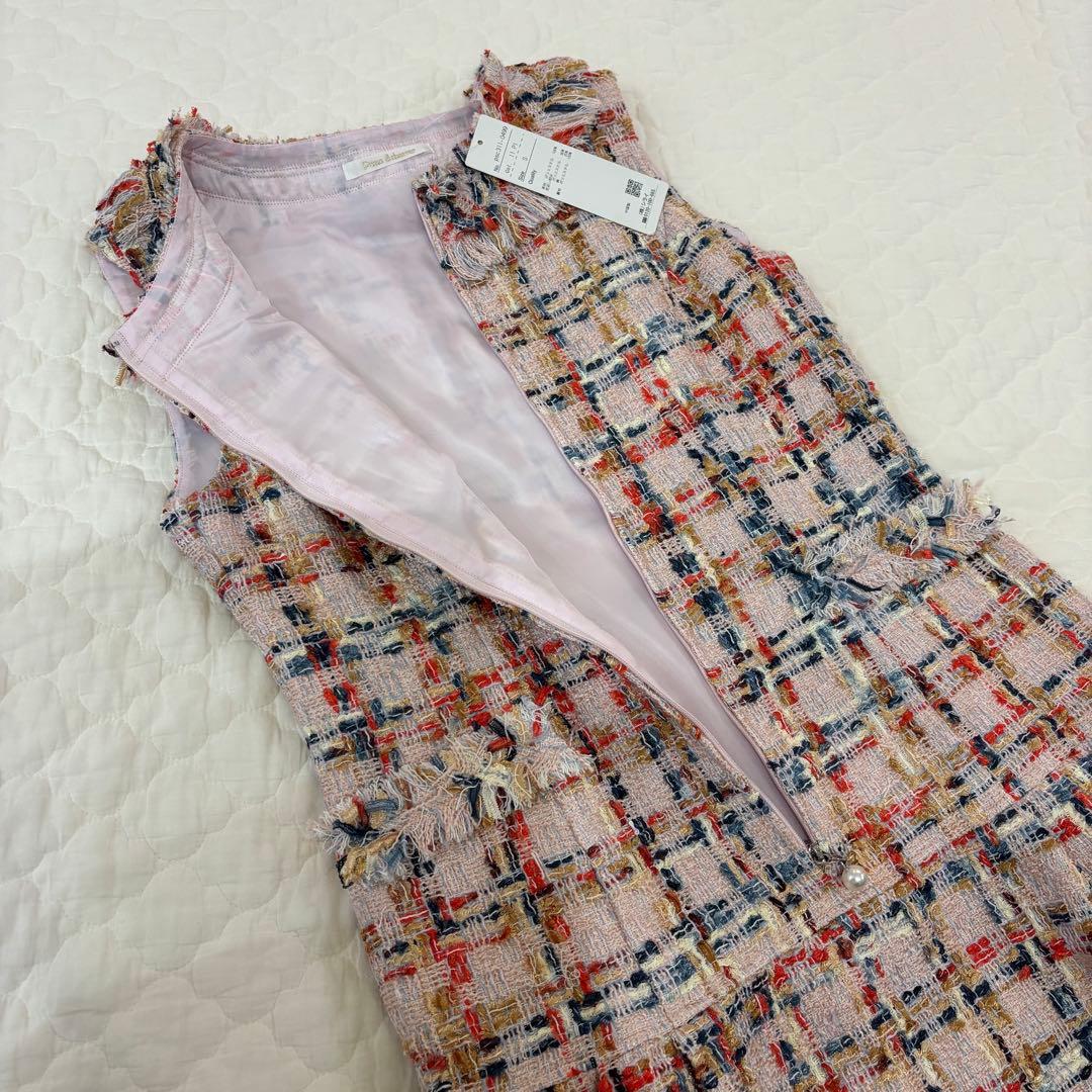 【新品・タグ付】Prima Scherrer ツイード ノースリーブワンピース