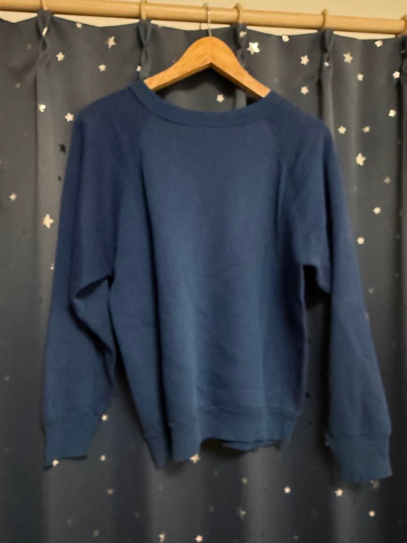 g*i様 60s ヴィンテージ カレッジスウェット M.S.U. ネイビー 染み