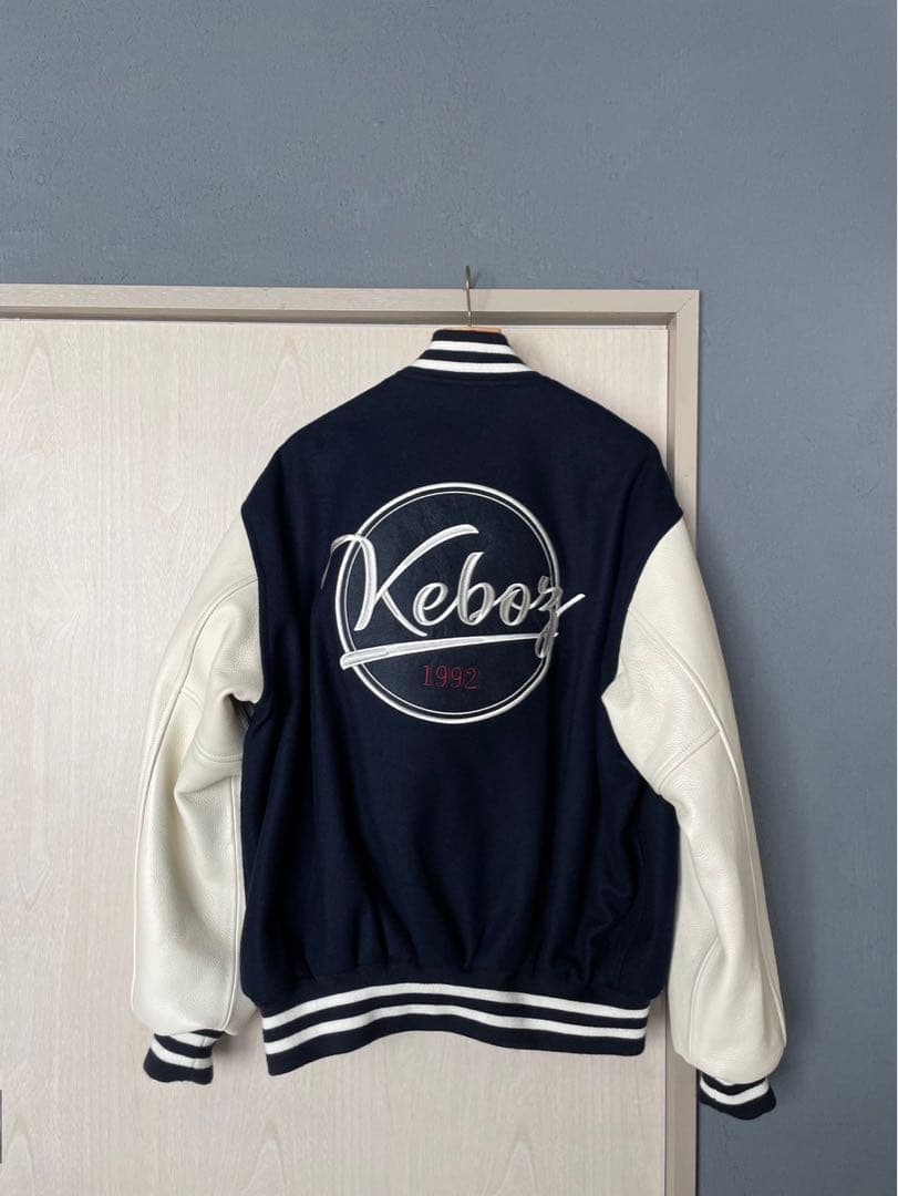 Keboz スタジャン 1992年 ネイビー/ホワイト