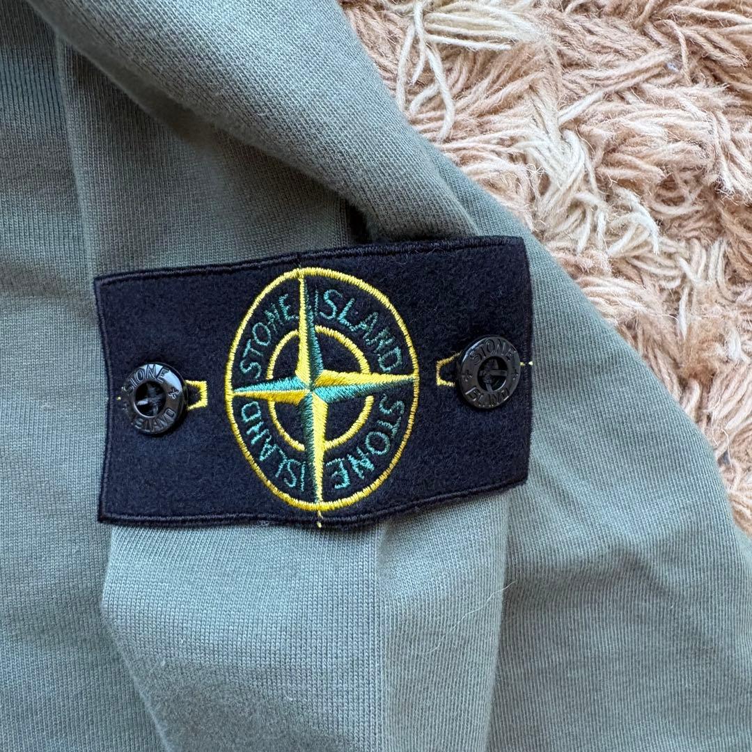【未使用】ストーンアイランド スウェット メンズ カーキ サイズL Y2K