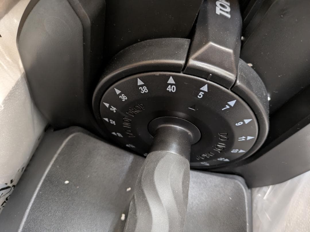 新古品 TOP FILM 可変式ダンベル 40㎏ 1個 T-005