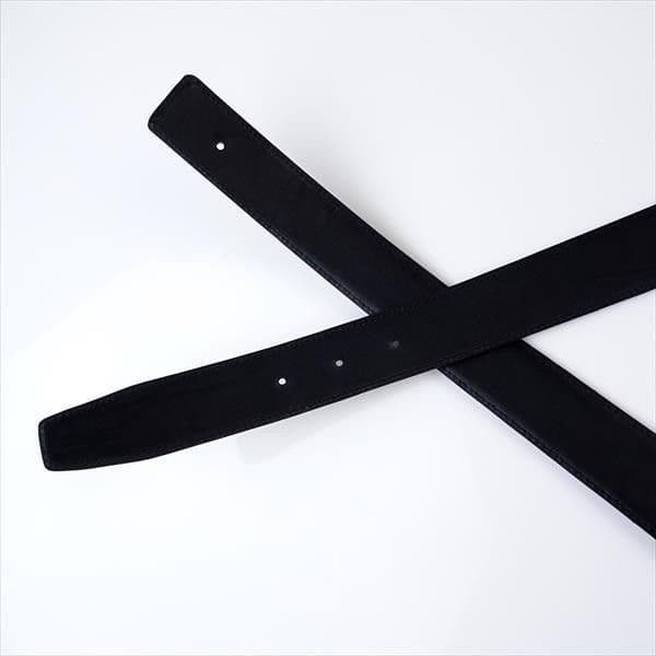 新品 ベルト クロコダイル ツヤ バックル用 Hベルト ネイビー 85～100