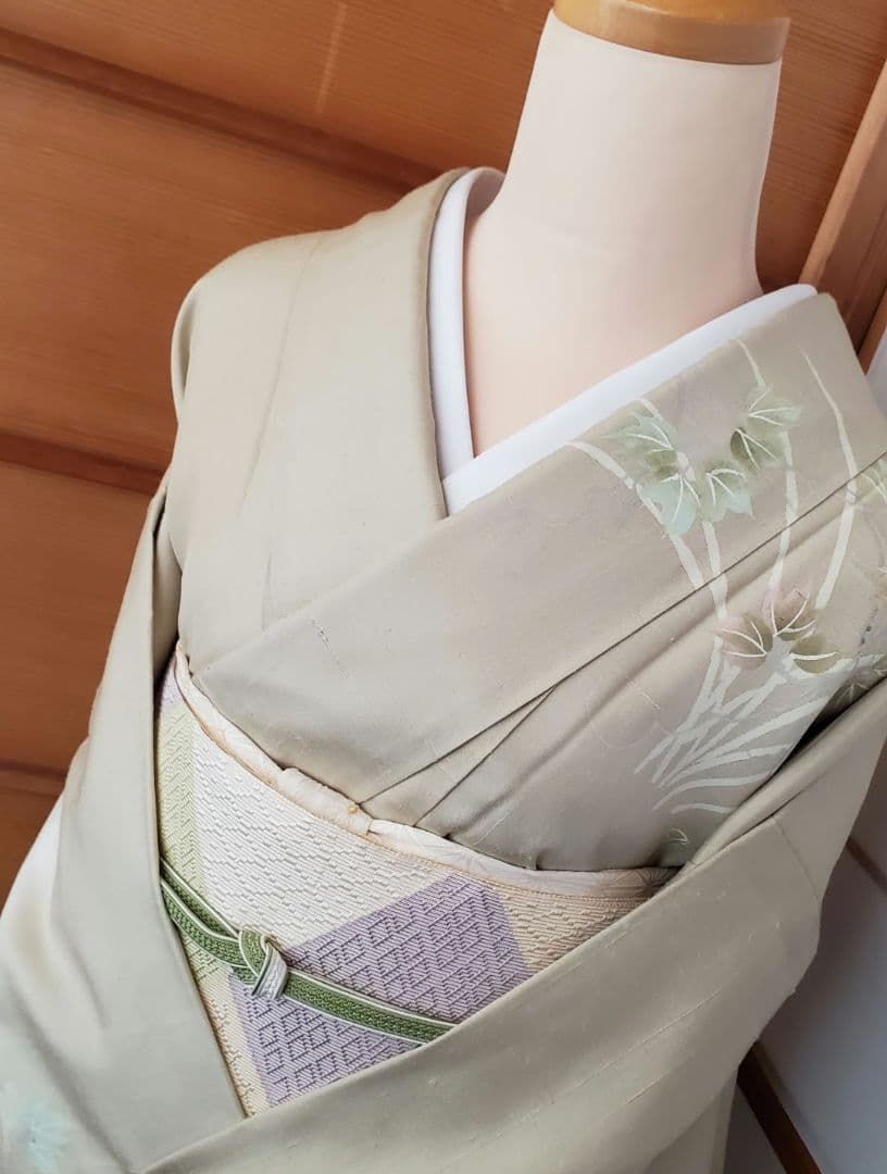 【逸品＊】紬の訪問着　染め紬　小糸染芸