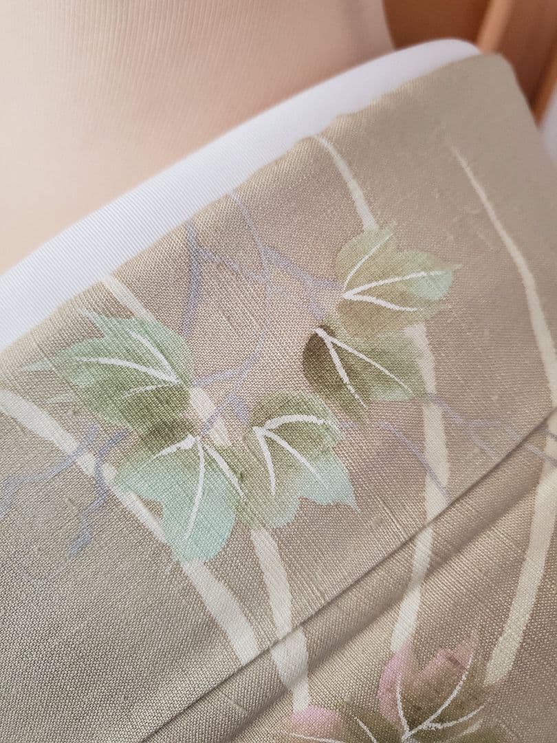 【逸品＊】紬の訪問着　染め紬　小糸染芸