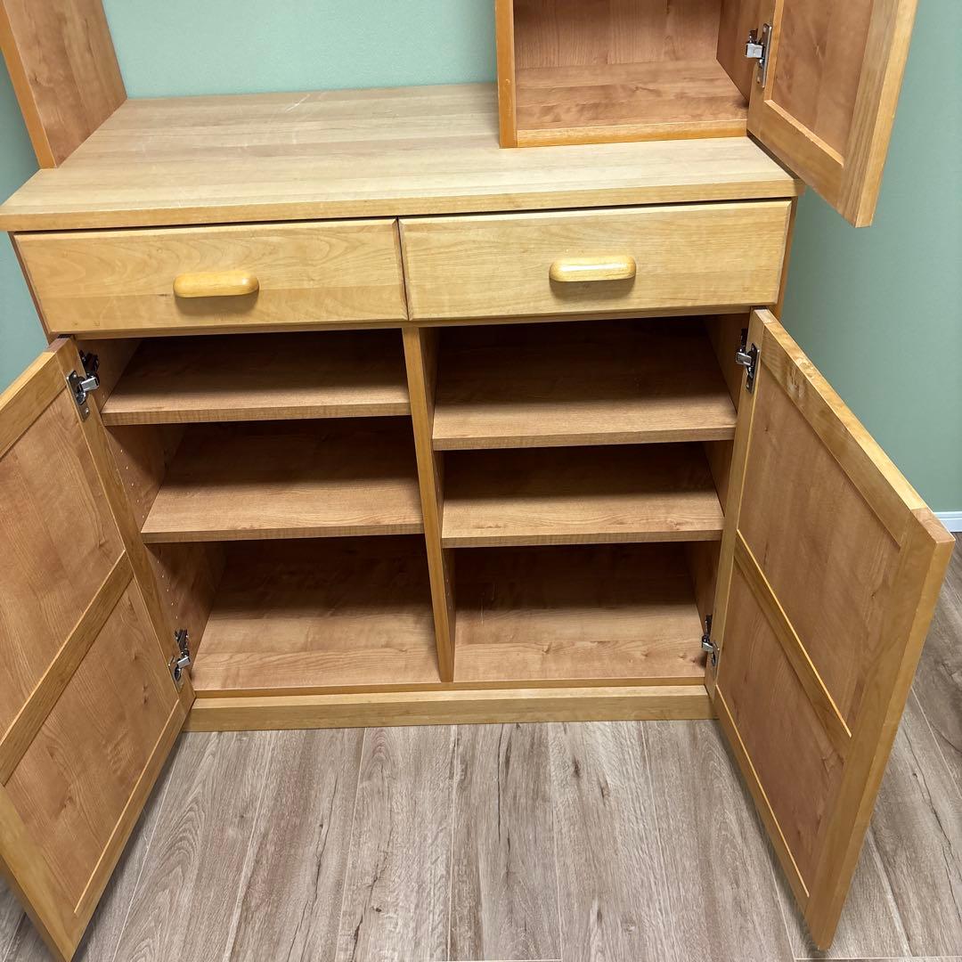 モモナチュラル　食器棚 カップボード