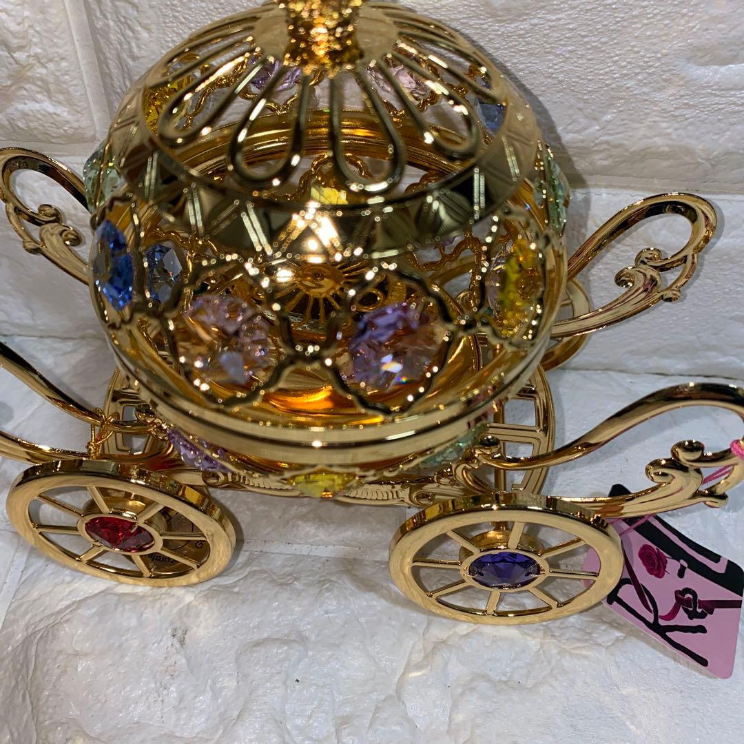 新品未使用 SWAROVSKI スワロフスキー 馬車小物入れ