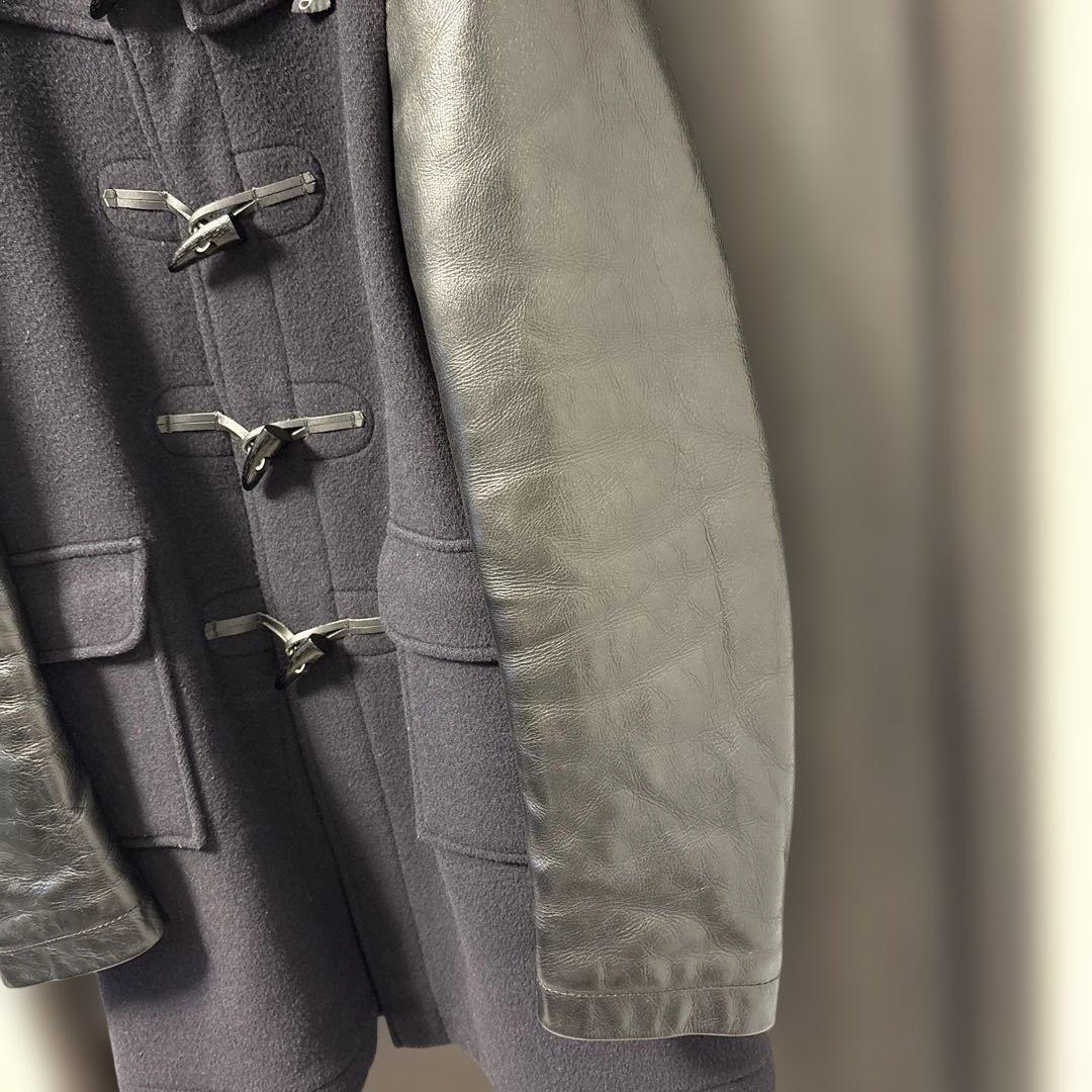 JUNYA WATANABE コムデギャルソン 初期型袖レザー切替ダッフルコート