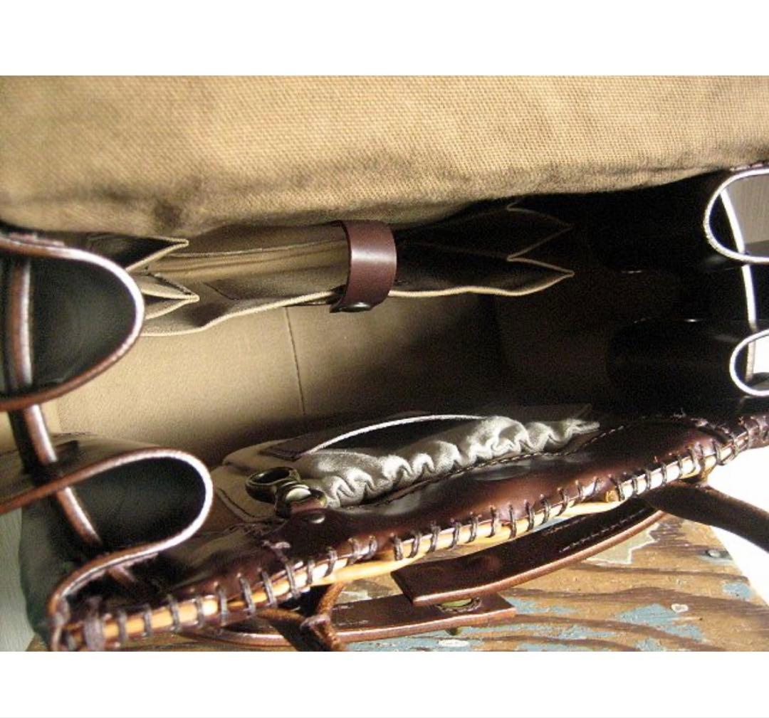 ebagos エバゴス オイルショルダーベルトバッグ スタイリストバッグ 茶