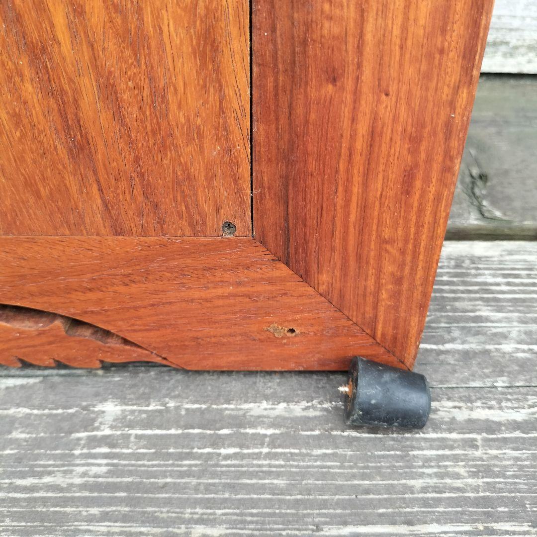 M♦大塚家具　花梨　壁掛けミラー