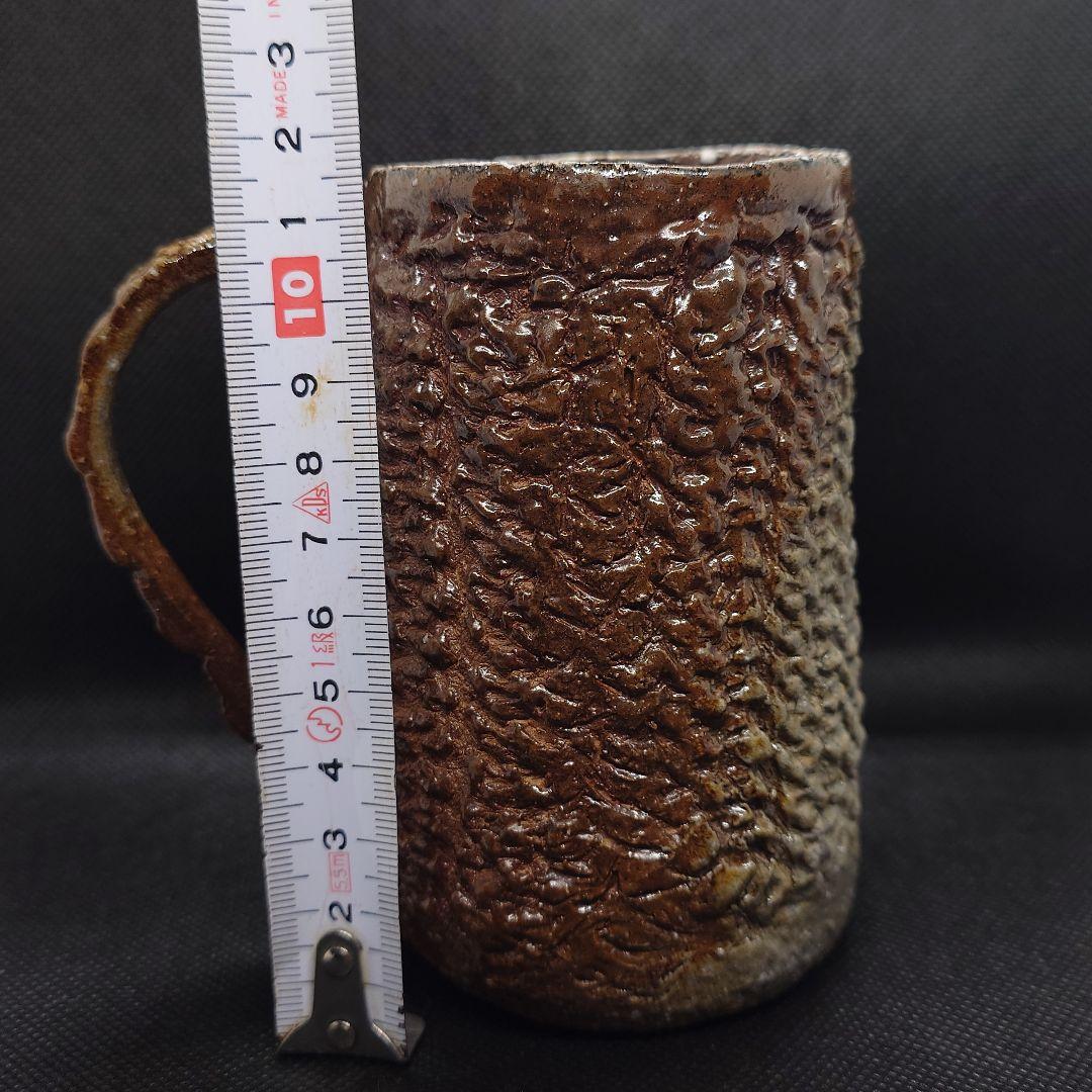 ◎【2602】75.ビアマグ…備前焼