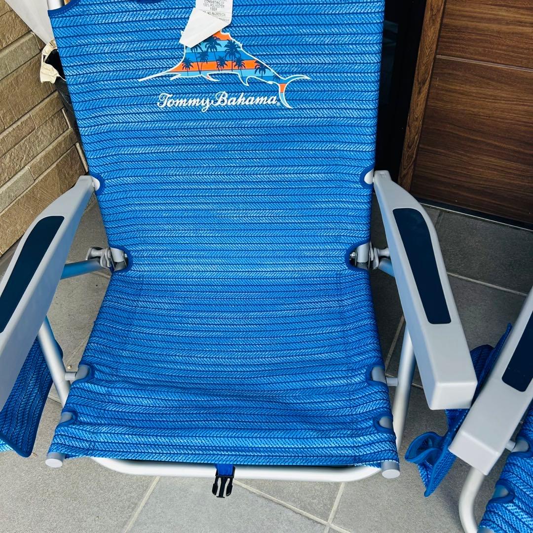 【美品】 Bahama トミーバハマ ビーチチェア ブルー　2セット