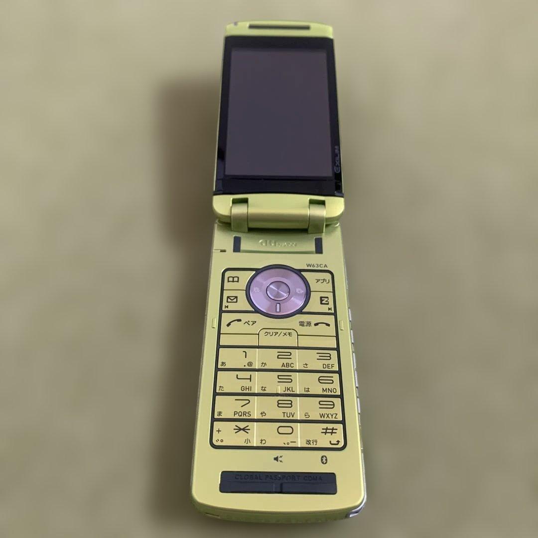 【au】W63CA EXILIMケータイCASIO ガラケー 8.1メガピクセル
