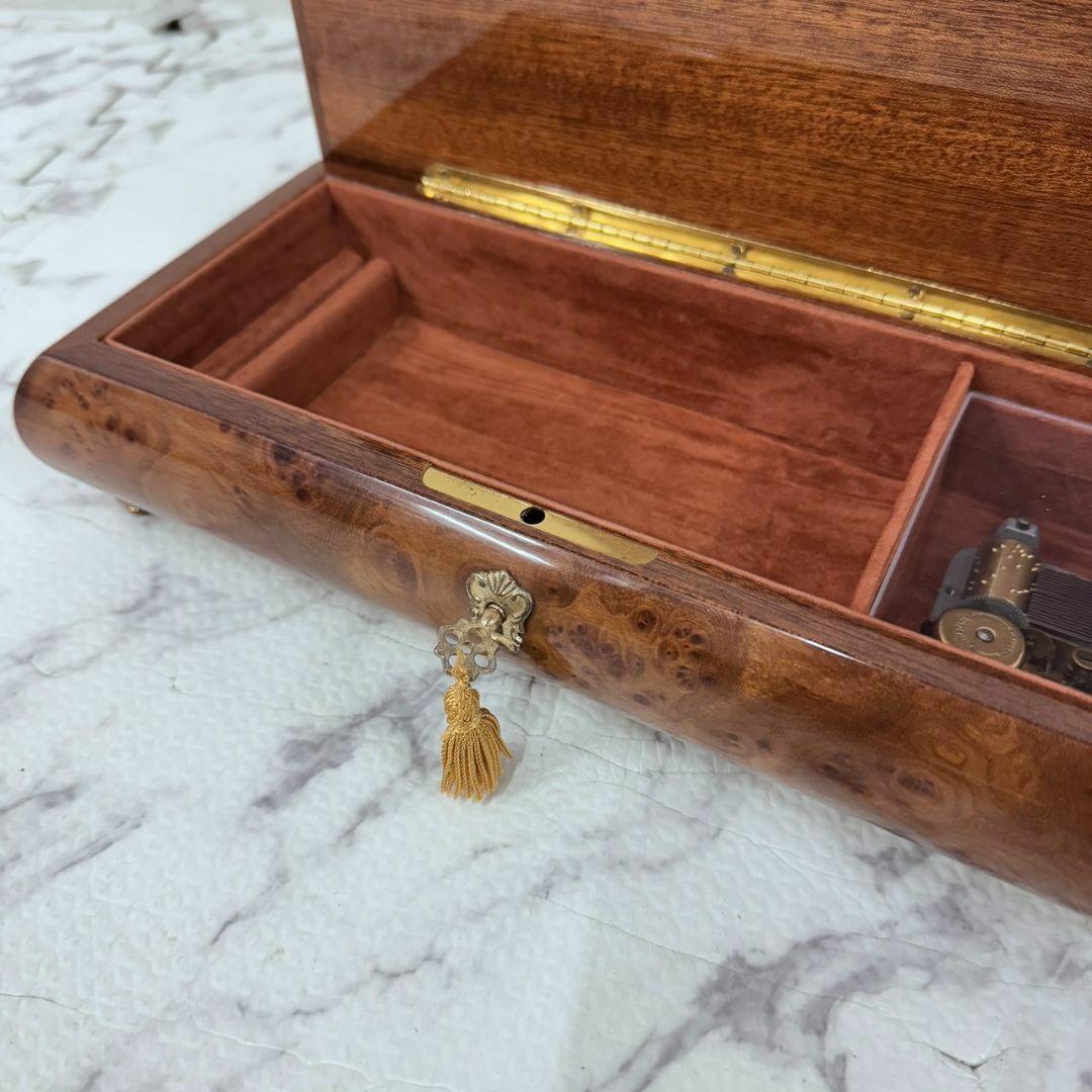 21080 オルゴール　ジュエリーボックス　小物入れ　イタリア製　アンティーク