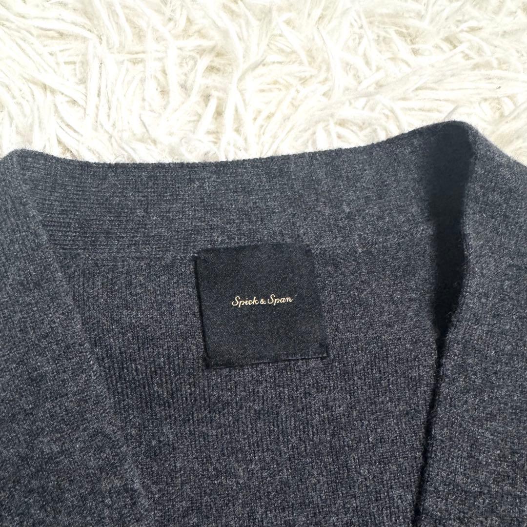 【未使用級】スピックアンドスパン　ダブルジャガードビッグカーディガン　23AW