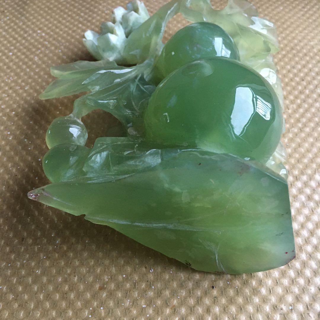 1255 瓢箪　ひょうたん　飾り　置物 石 大理石 水晶 翡翠 ヒスイ