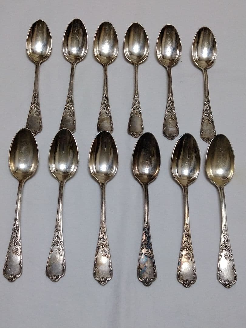 フランス　A.Foch DIJONアンティークスプーン12本セット