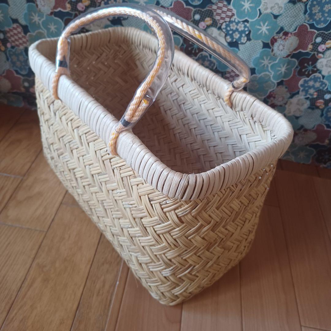 最終値下げ。スズ竹、ハンドメイドかごバック②