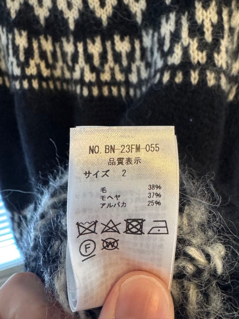 BATONER フェアアイル柄 ニットセーター サイズ2