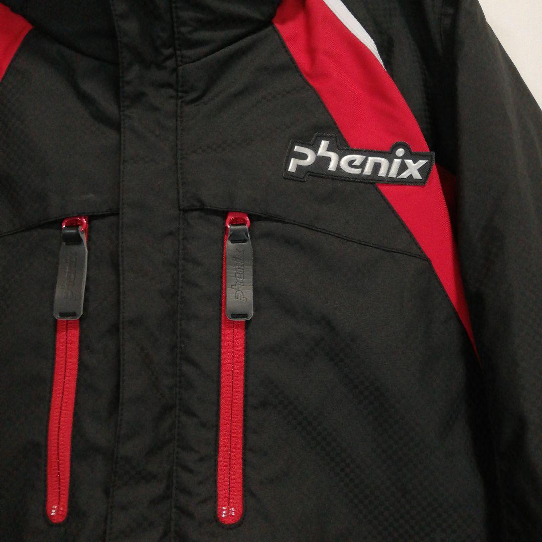 phenix メンズ スキーウェア ジャケット ブラック 黒 ロゴ フェニックス