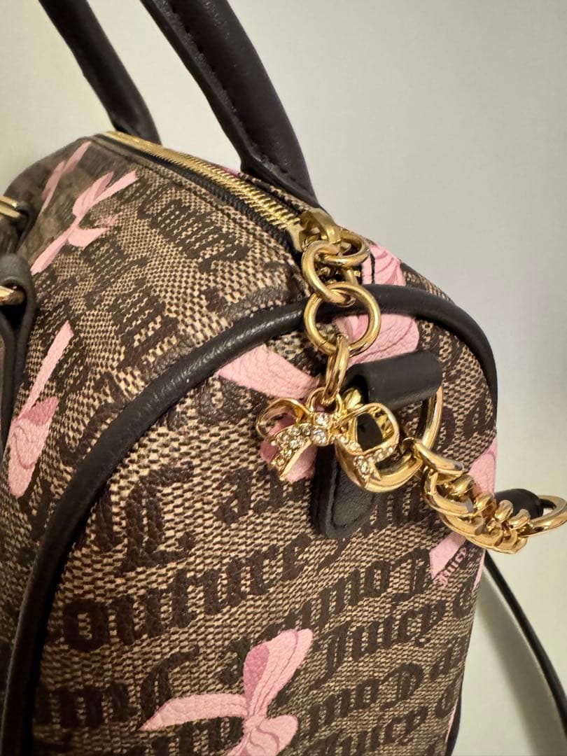 Juicy Couture リボン柄ハンドバッグ 中型