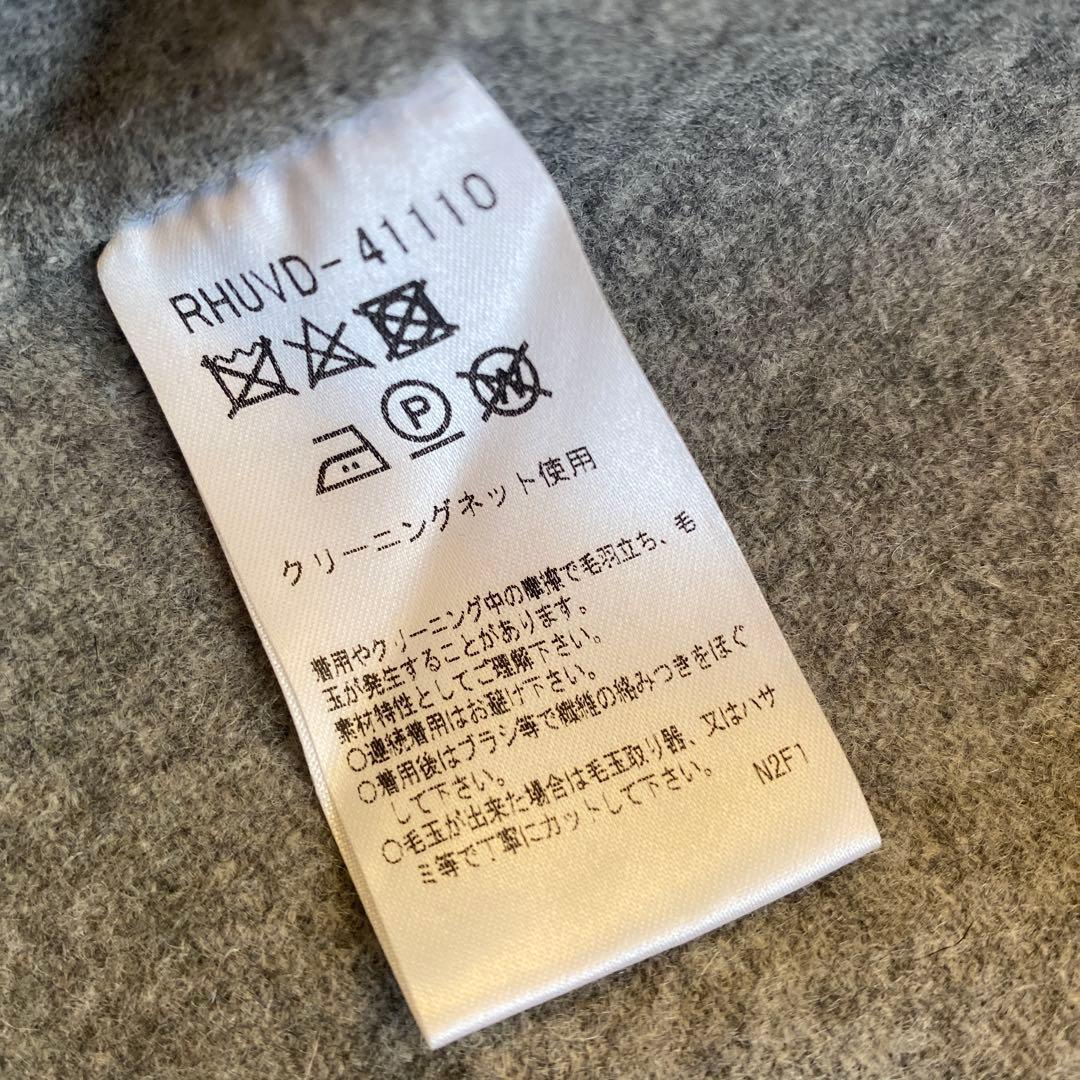 美品 近年 ヒロココシノ HIROKO KOSHINO ウール リバーコート