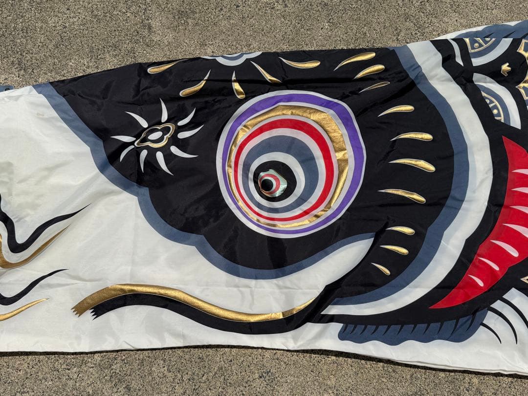 中古 鯉のぼり ⑧ 4m 両面金太郎 こいのぼり 2色 こどもの日 節句