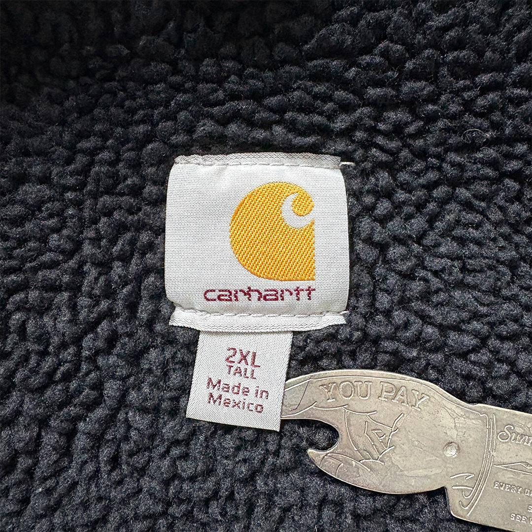 carhartt ダックベスト 裏ボア 2XL モスグリーン ブラック