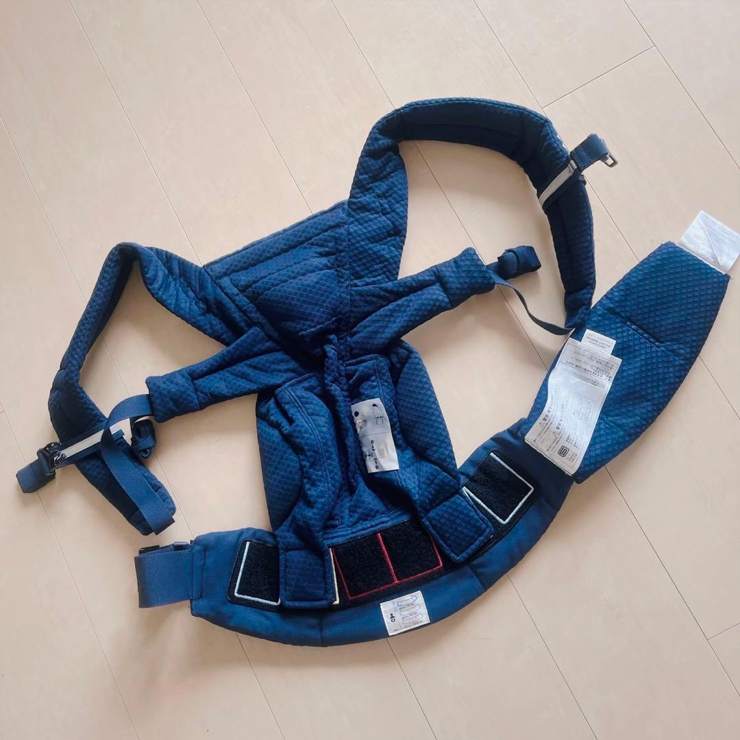 【美品】エルゴベビー オムニブリーズ 抱っこ紐 ミッドナイトブルー ネイビー