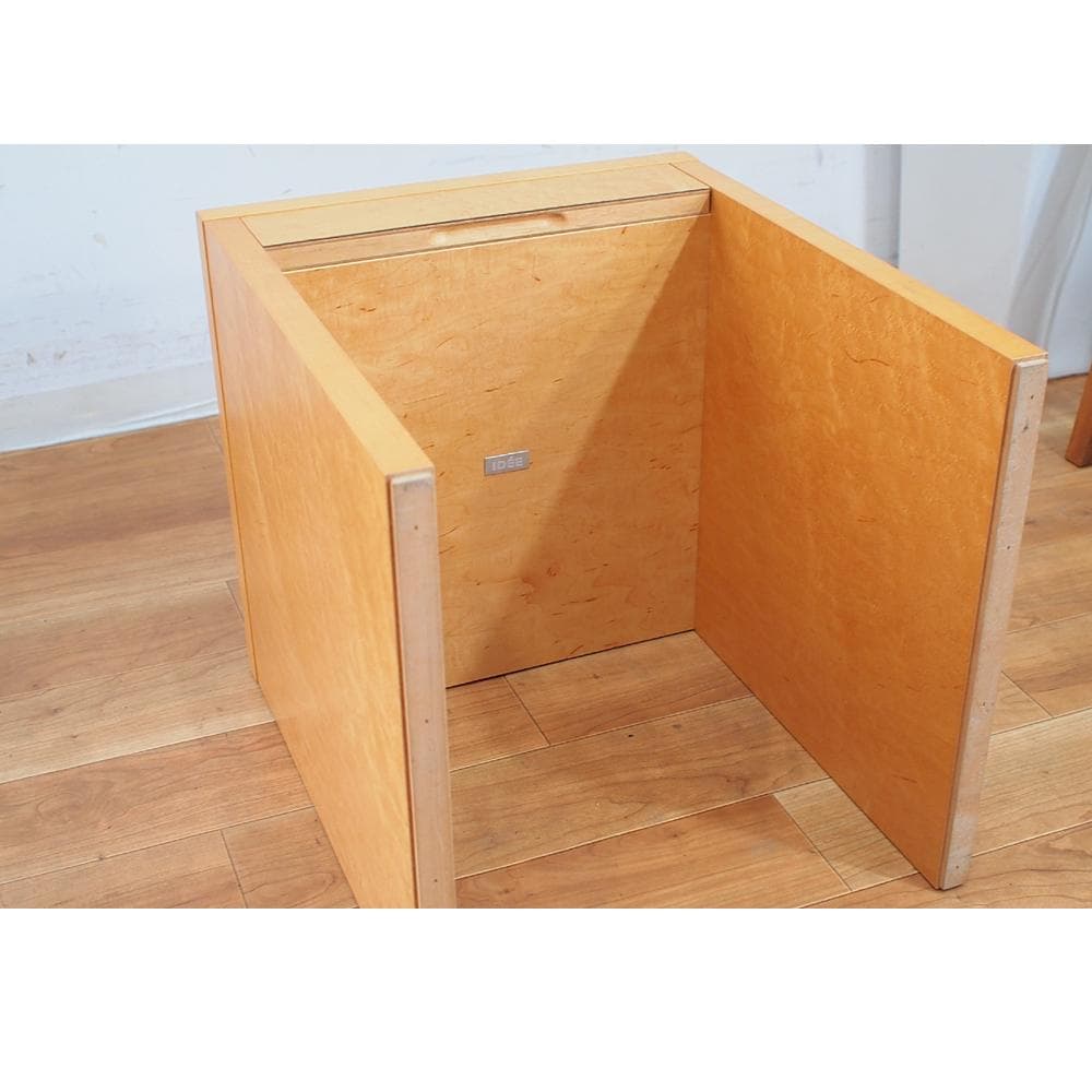 希少 初期IDEE SQUARE/スクエアシリーズ メープル材 ナイトテーブル
