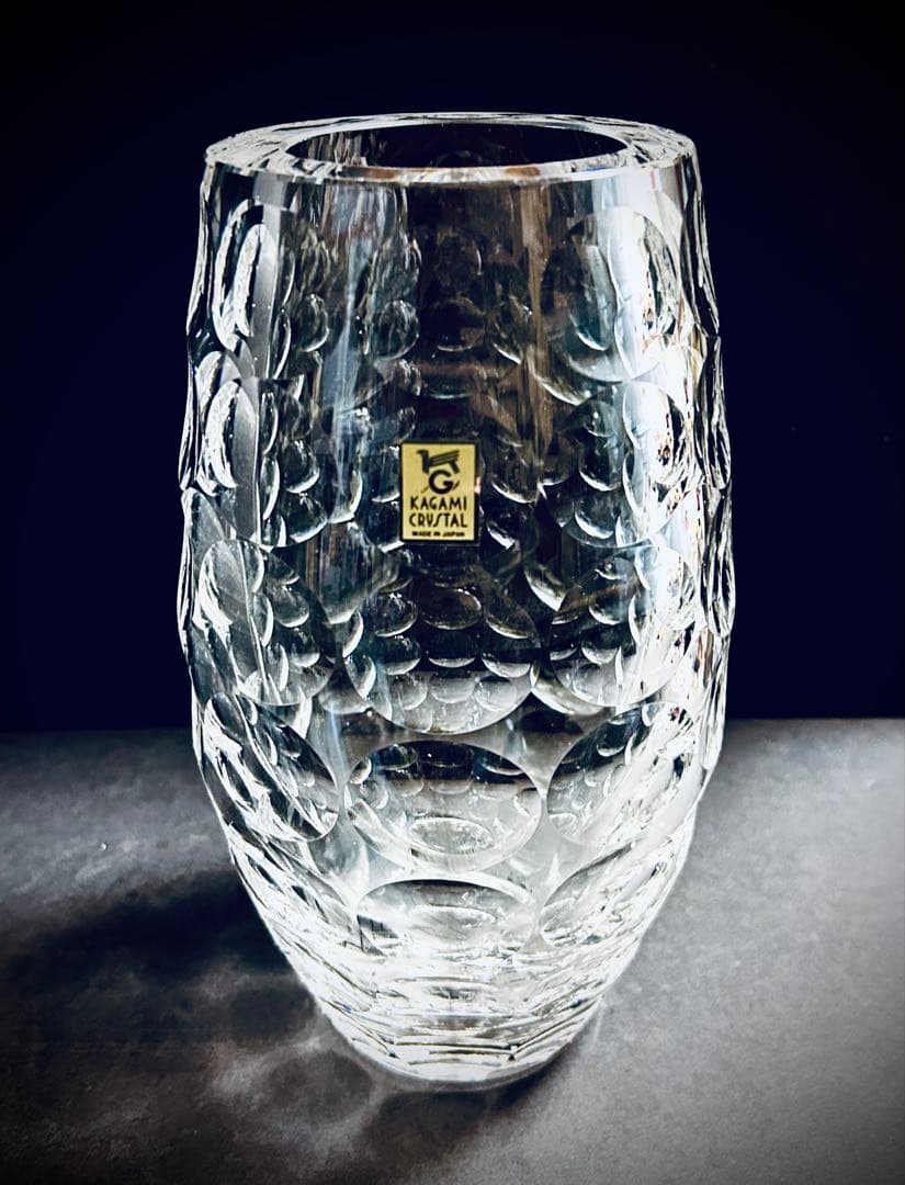 各務クリスタル　フラワーベース 花瓶　②