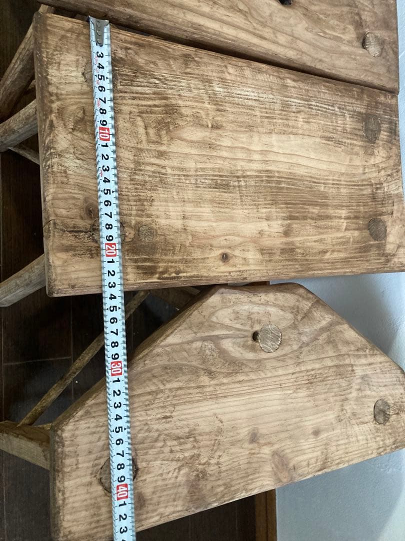 送料込『ピートm.n.o』アンティーク仕上げチェア○フラワースタンドにも