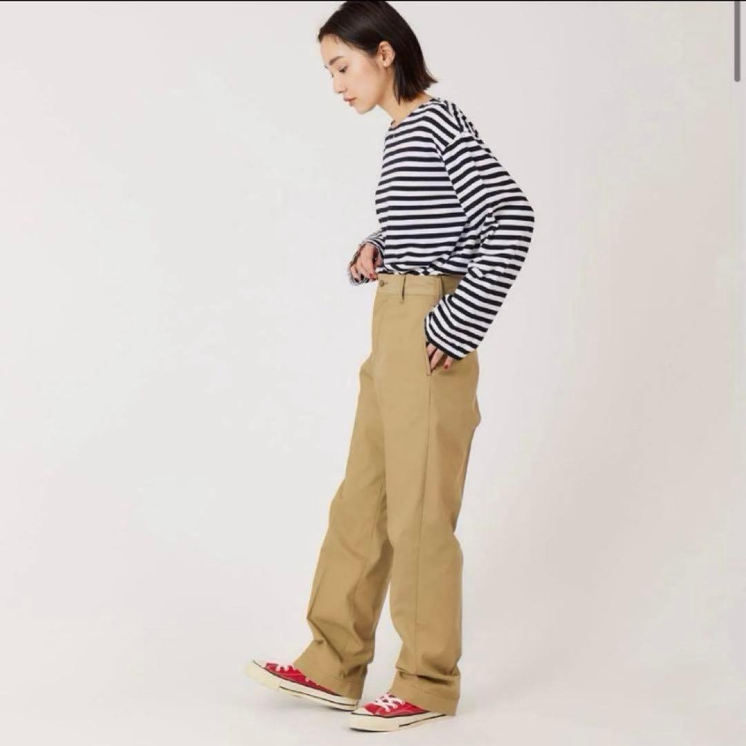 シンゾーン　shinzone ウォッシュドハイウエストチノパンツ