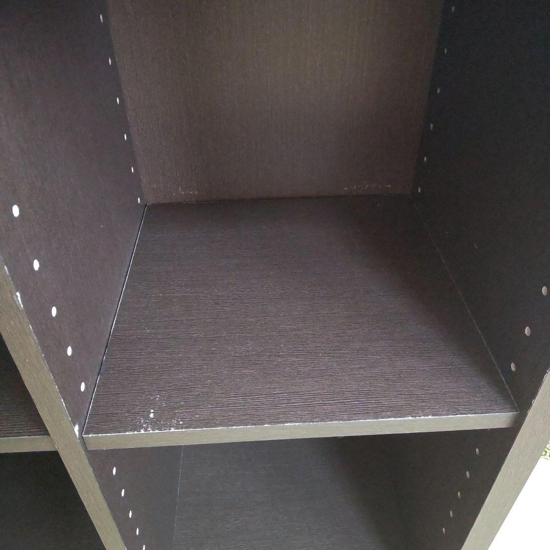 ニトリ 本棚 ダークブラウン 完成品 移動棚あり 高さ180cm