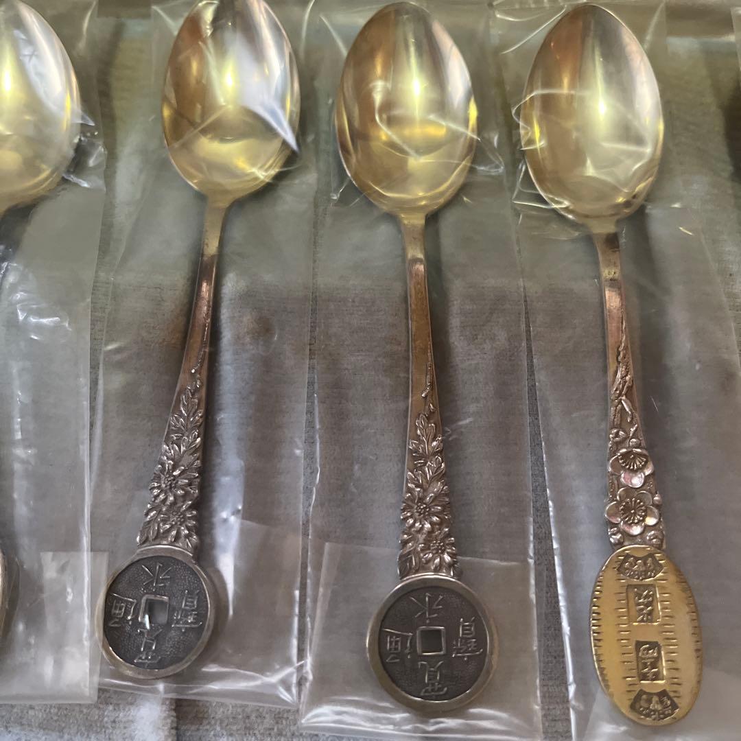 銀製デミタススプーン6本　日本製