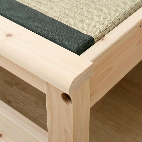 ニトリ セミダブル棚付きヒノキい草ベッドフレーム(コンセント付き)