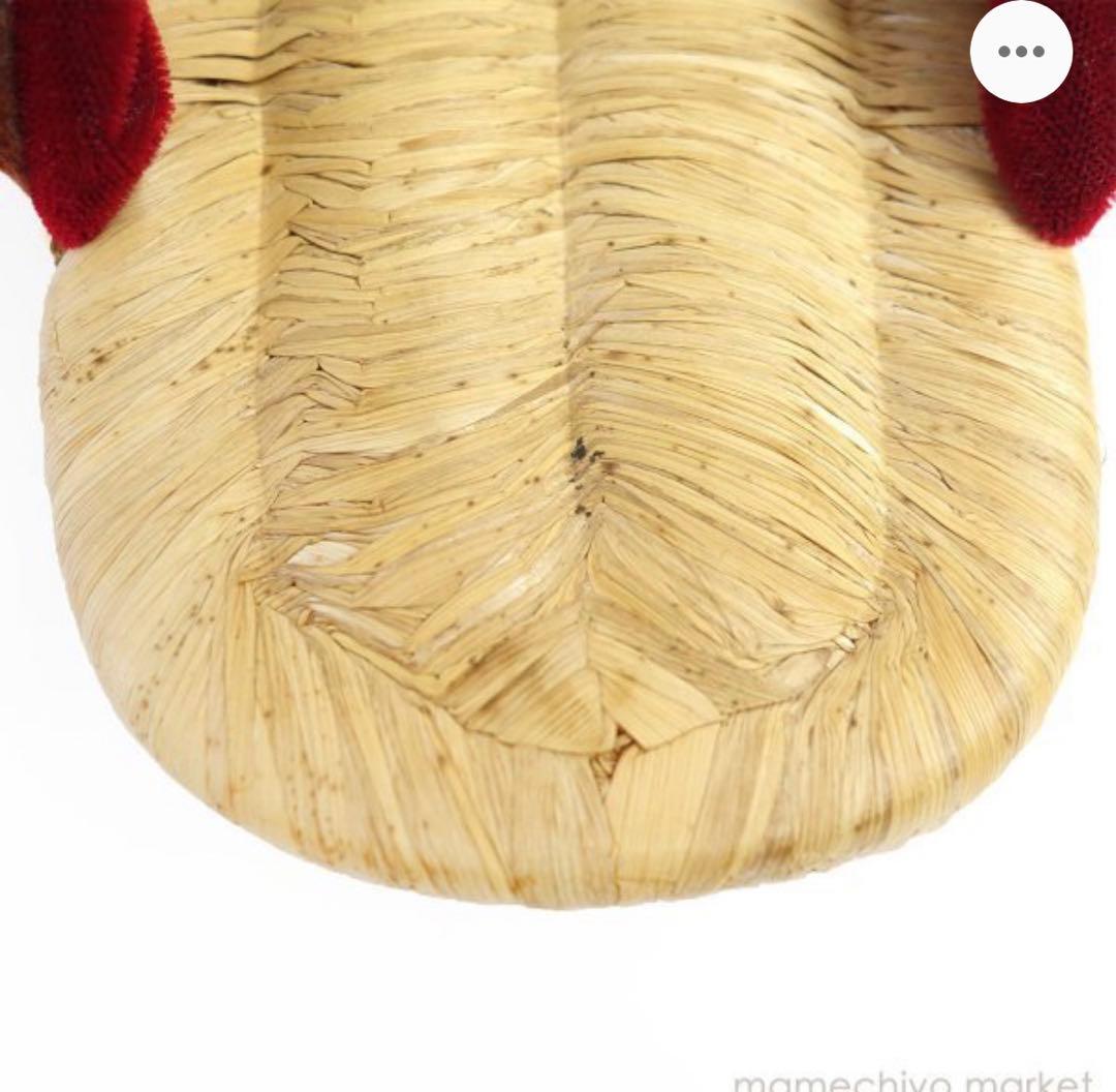 豆千代モダン　アンティーク　畳表　草履 昭和レトロ