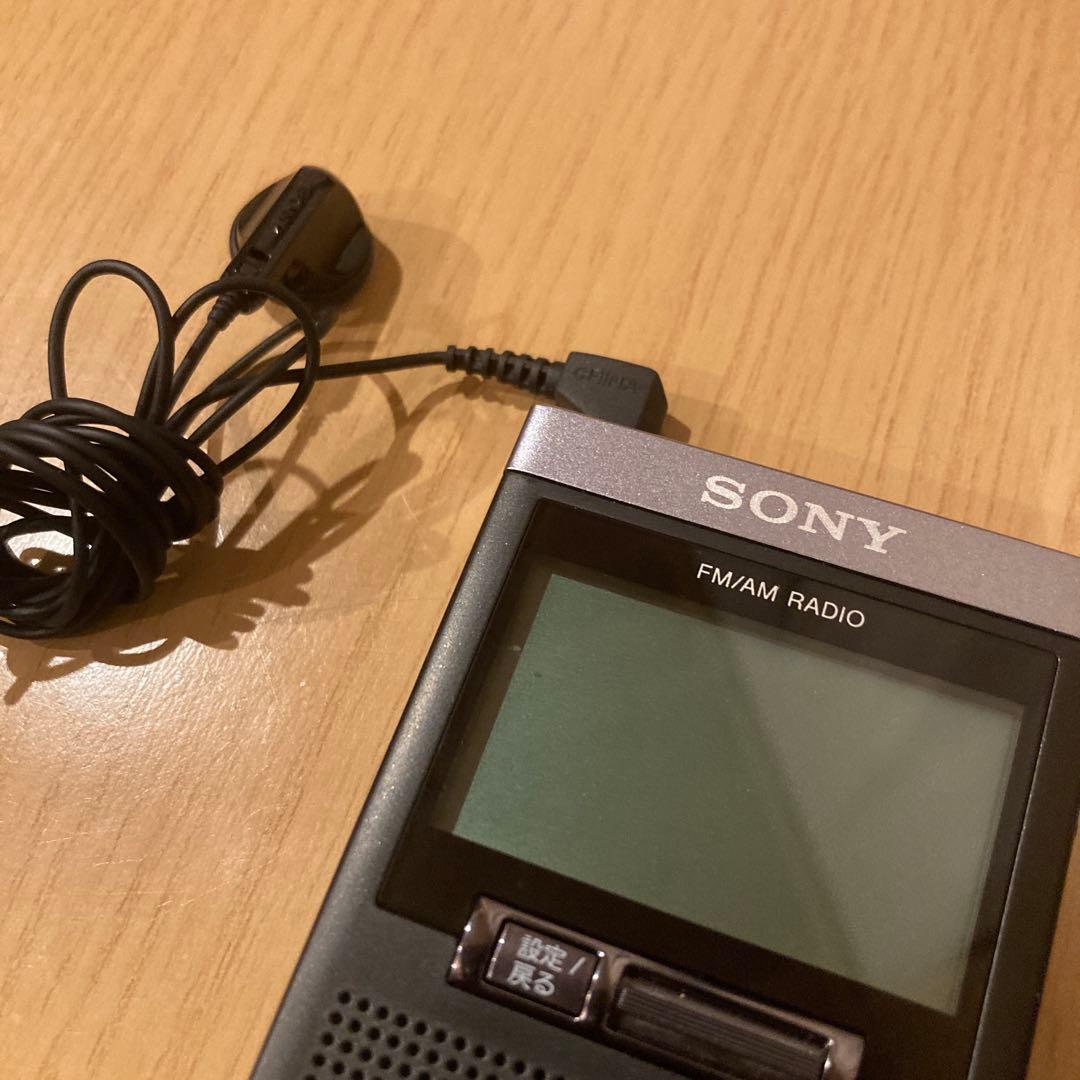 SONY 携帯ラジオ AM/FM ワイドFM対応 SRF-T355 片耳イヤホン