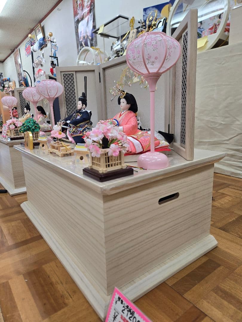 【展示品限り】雛人形 収納飾り　※閉店セール　24