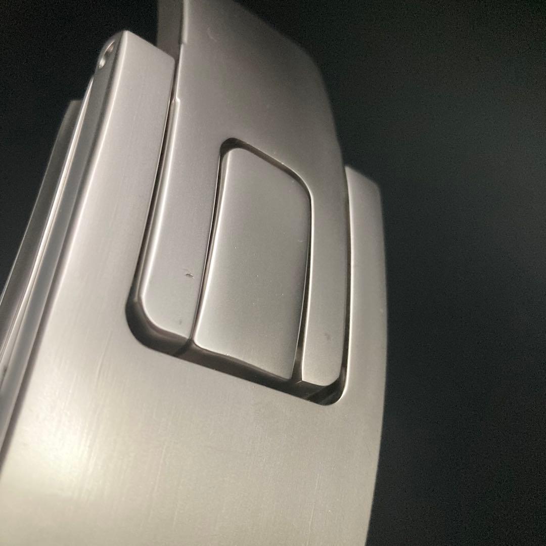 訳あり パワーリフティングベルト レバーアクション 本革 茶×マット銀 可変式