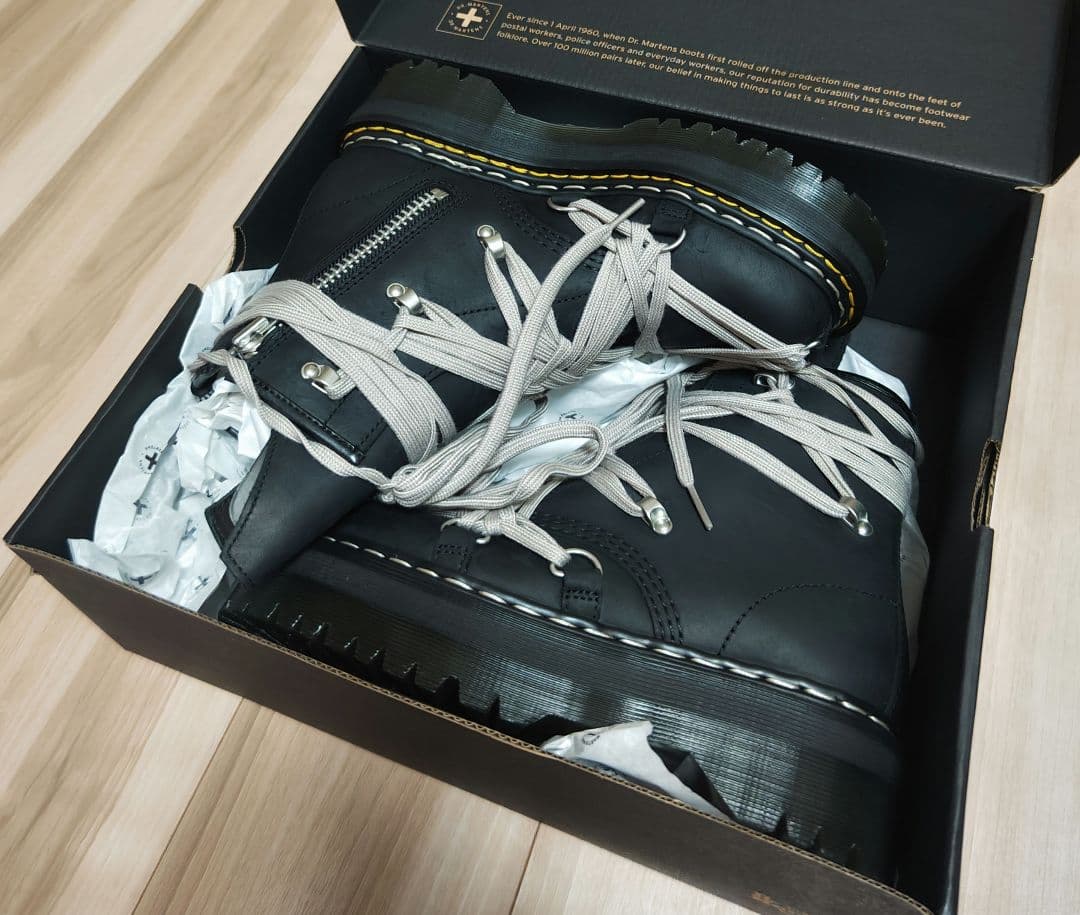 24 マーチン Rick Owens 1460 MEGALACE BOOT