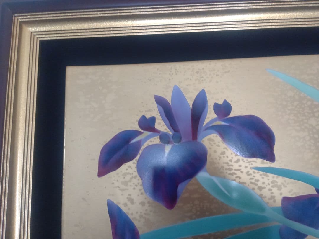 ノリタケハンドペイント　カキツバタ