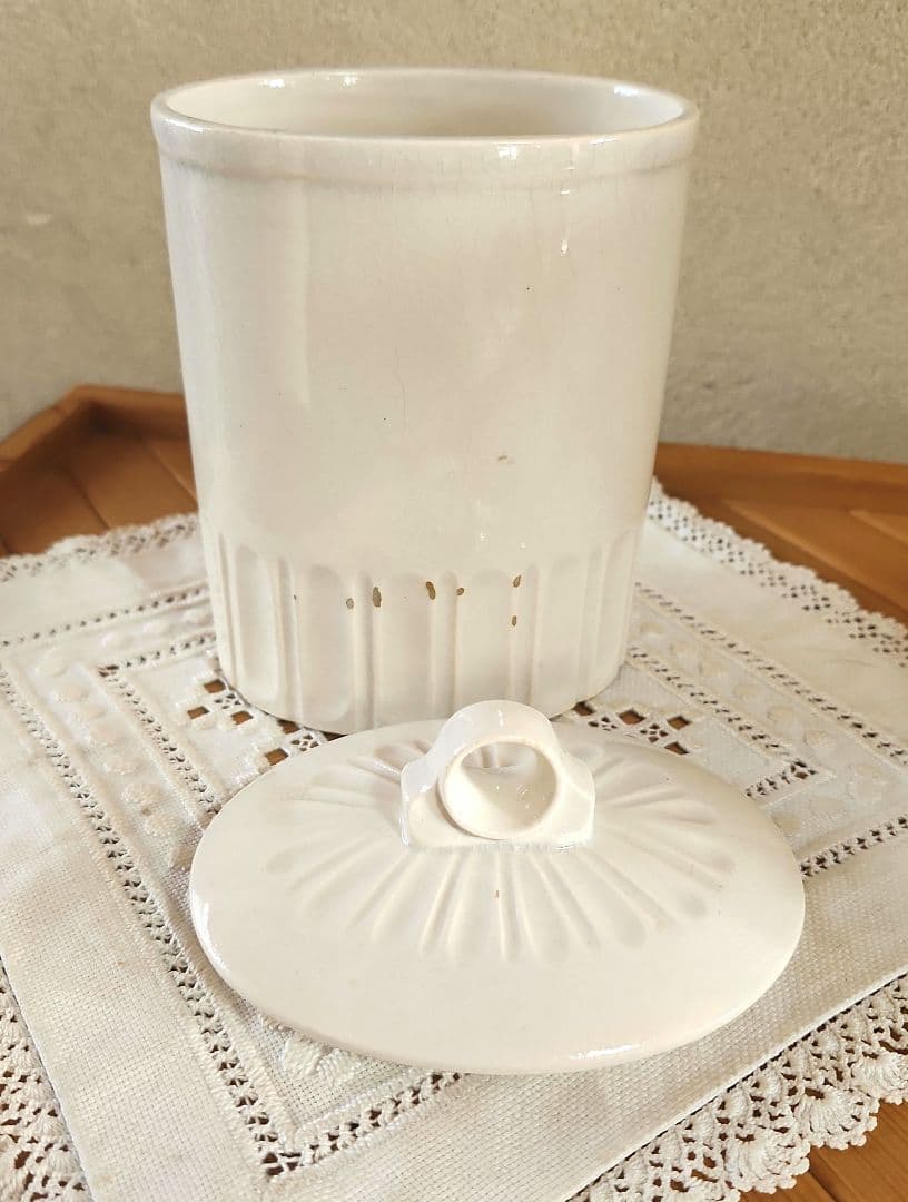 フランス　モザイク模様　キャニスター 5点セット　ブロカント