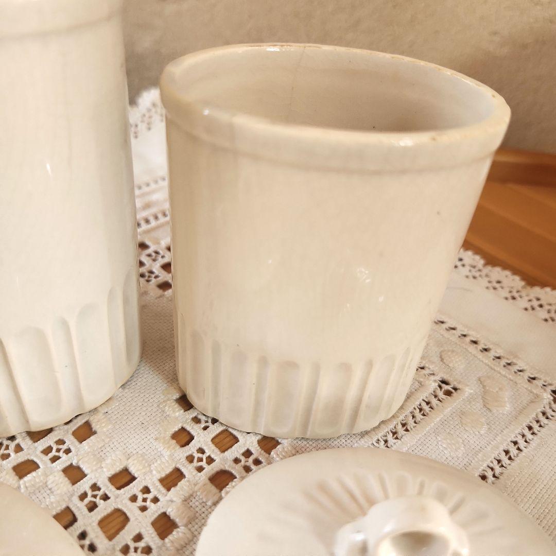 フランス　モザイク模様　キャニスター 5点セット　ブロカント