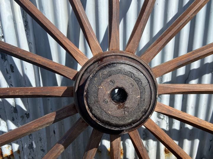 でかい 木製車輪 90センチ アンティーク