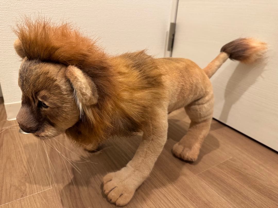 海外作家様作　アートドール　帽子を被ったライオン