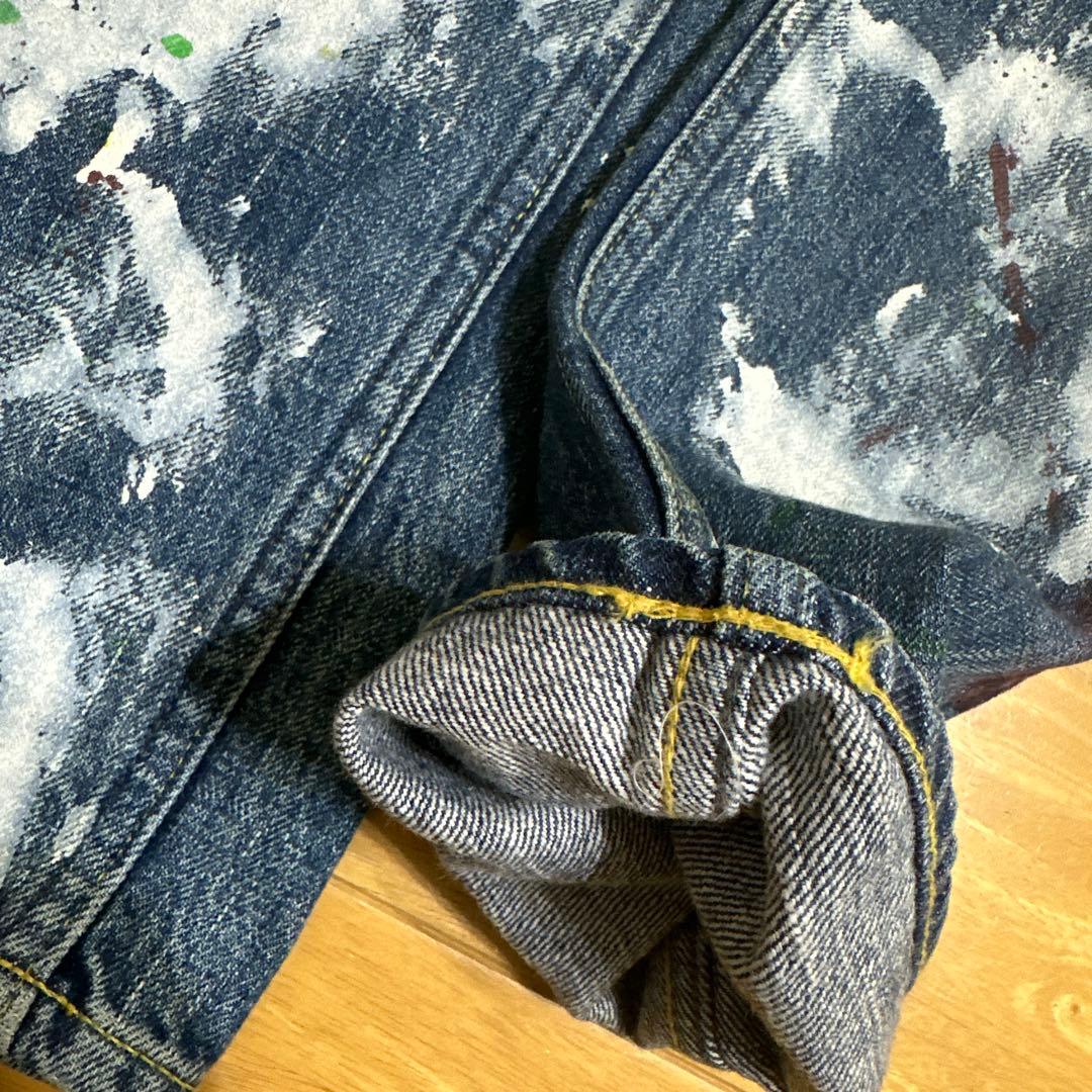 DENIM&DUNGAREE デニムダンガリー ペンキ飛ばしデニム